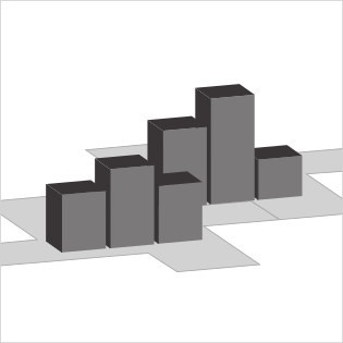 3D Bar Chart Map