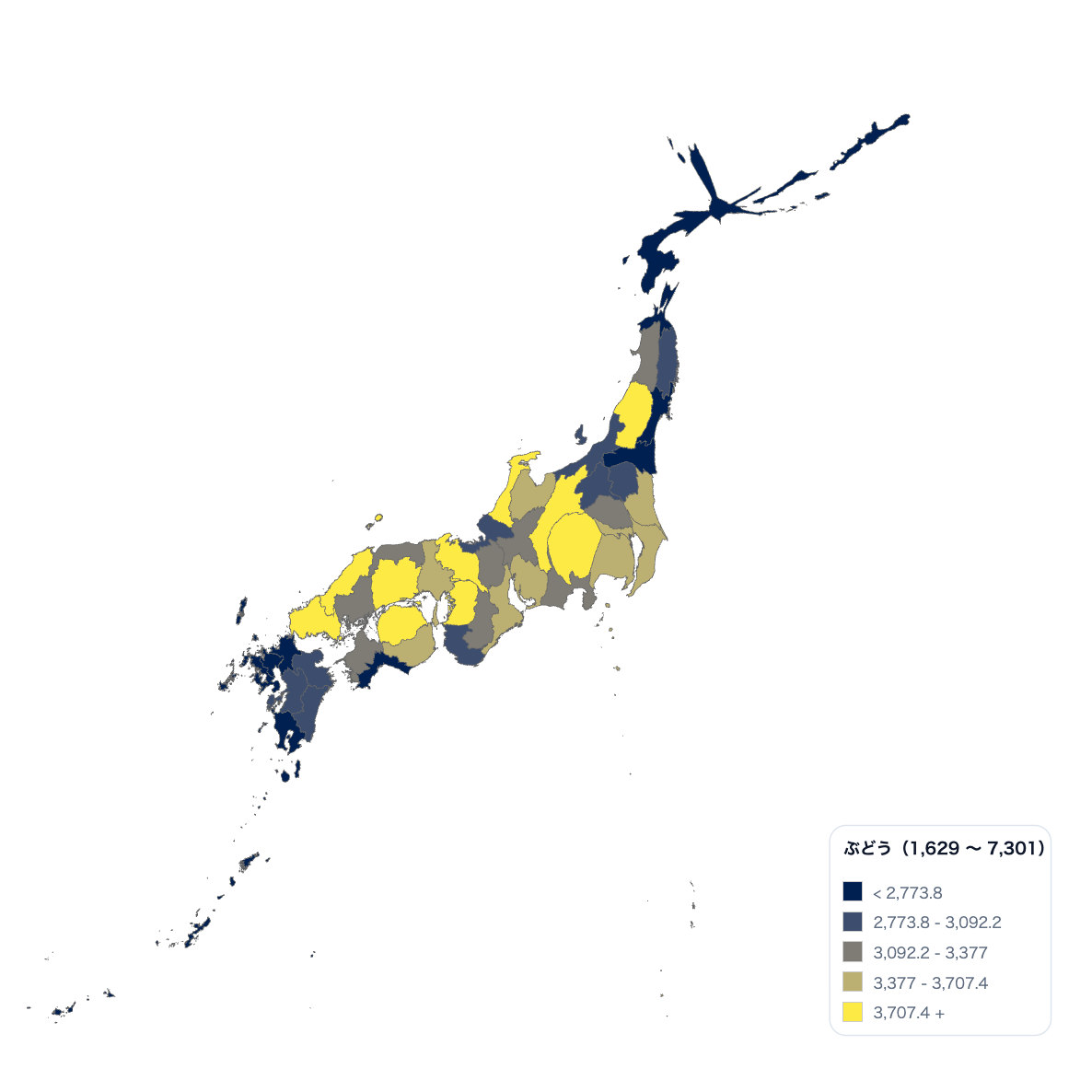 Japan Cartogram